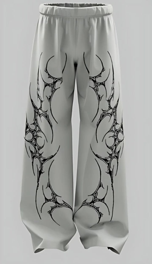 STRAIGHT FIT BAGGY PANTS