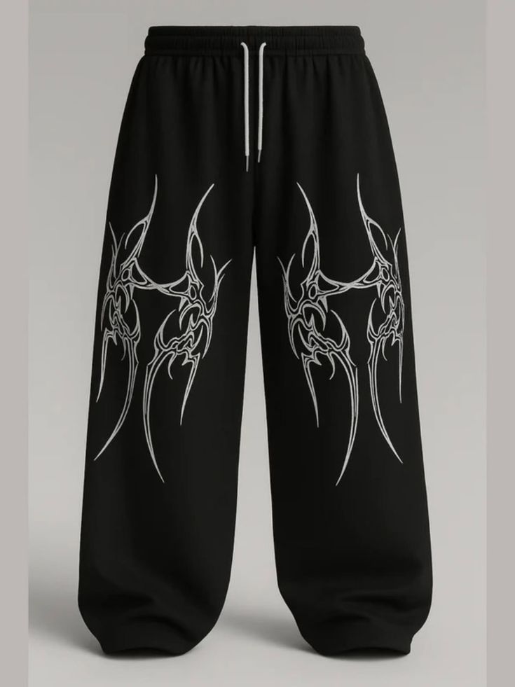 STRAIGHT FIT BAGGY PANTS