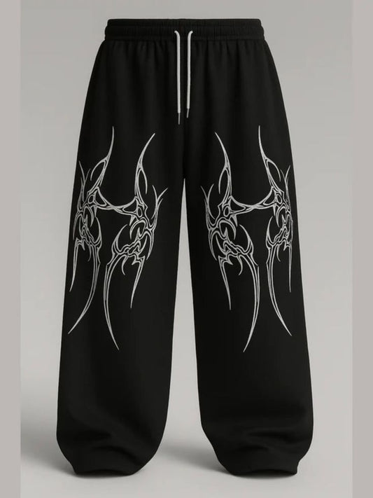 STRAIGHT FIT BAGGY PANTS
