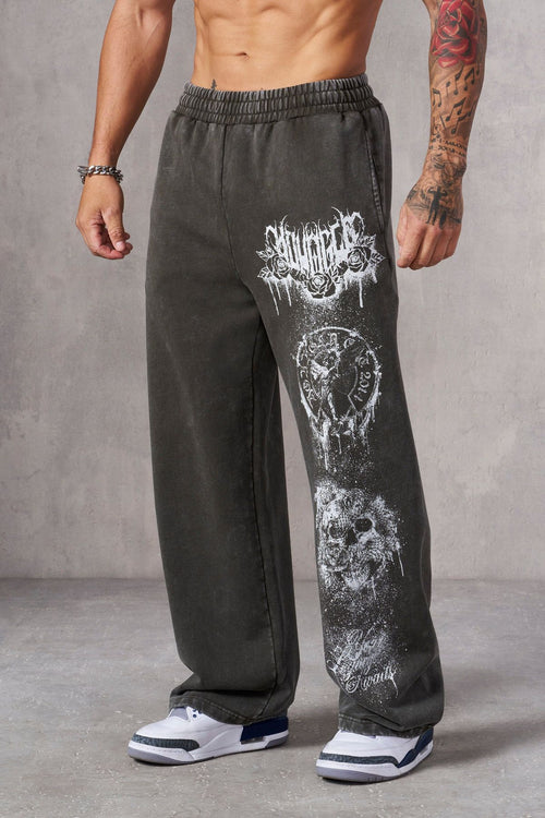 STRAIGHT FIT BAGGY PANTS