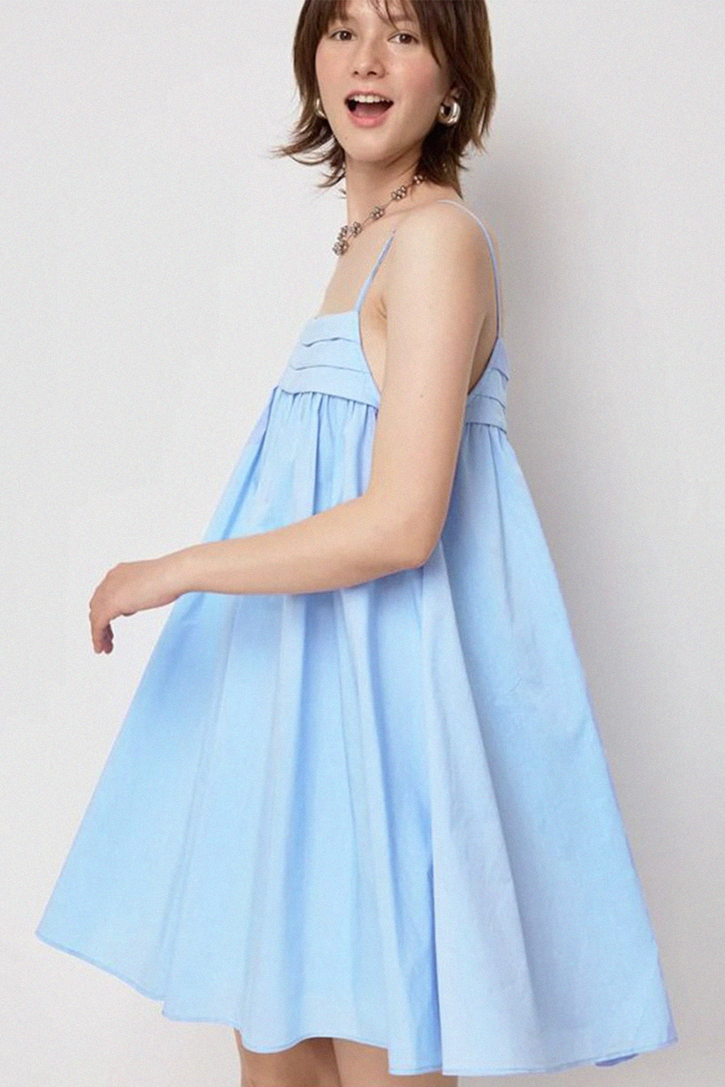 Claire Pocket Dress : Powder Blue