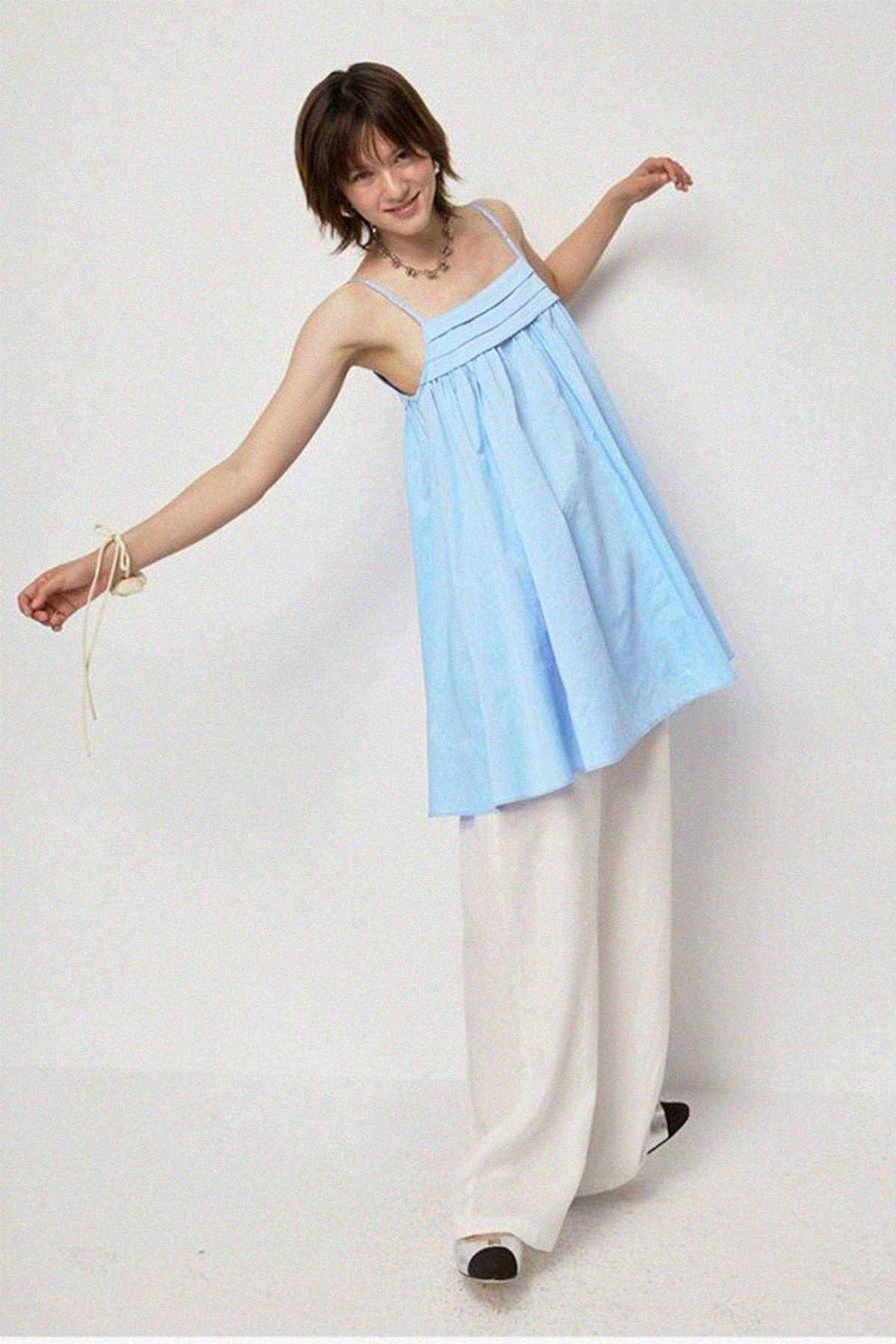 Claire Pocket Dress : Powder Blue
