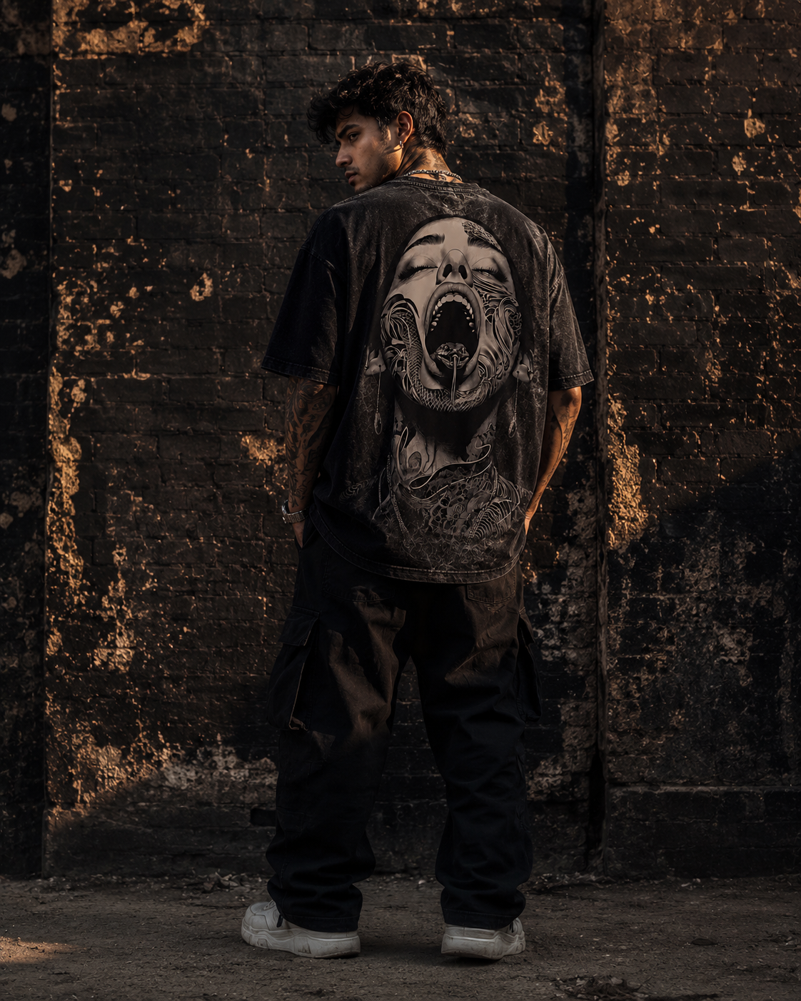 Venom Within Special Acid Wash Oversized Tshirt.