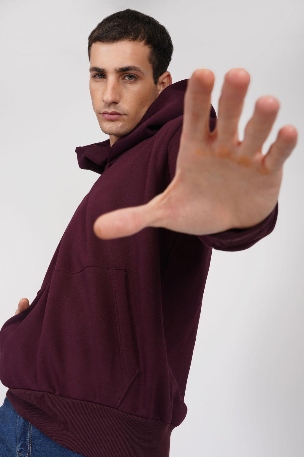 Oversized Hoodie- Wild Berry