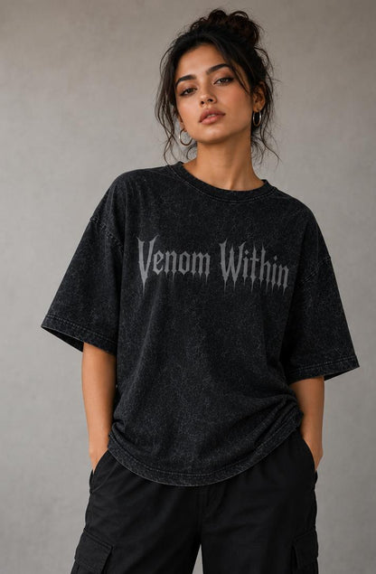 Venom Within Special Acid Wash Oversized Tshirt.